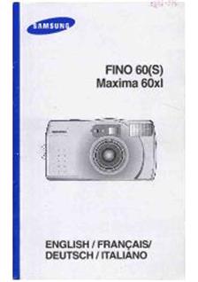 Samsung Fino 60 manual. Camera Instructions.